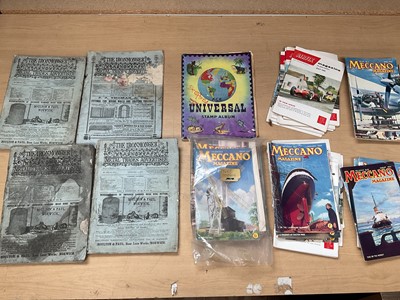 Lot 58 - Group of ephemera, including four Victorian copies of The Ironmongerer, Meccano magazines, etc