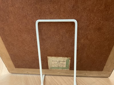 Lot 1070 - *Francis Plummer (1930-2019) carved stone sculpture - Male Torso, 60cm high, one of only two sculptures ever produced by Plummer. Together with a related pen and ink study, in glazed frame