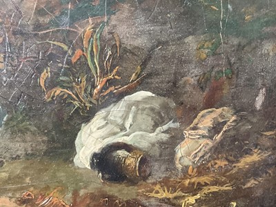 Lot 84 - After George Morland, early 19th century oil on canvas, behind glass in gilt frame.