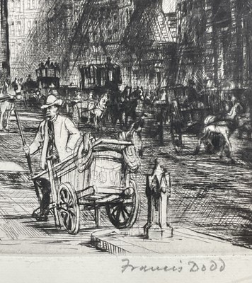 Lot 112 - Francis Dodd (1874-1949) pencil signed etching, St Mary Le Strand, 34cm x 25cm, framed