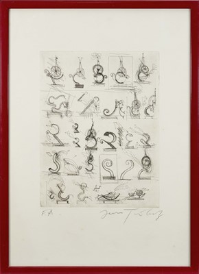 Lot 1035 - *Jean Tinguely (1926-2001) etching, untitled - twenty seven machines