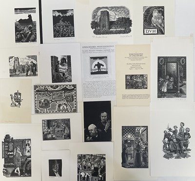 Lot 1134 - Linda Holmes (1950-2015) Large collection of unframed wood cut prints by Linda Holmes (1950-2015)
