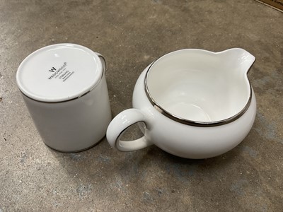 Lot 162 - Wedgwood Sterling pattern tea and coffee set.