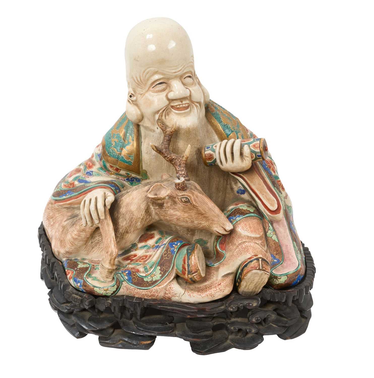 Lot Early 20th century Japanese kutani figure of a sage
