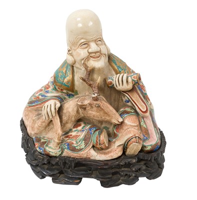 Lot Early 20th century Japanese kutani figure of a sage