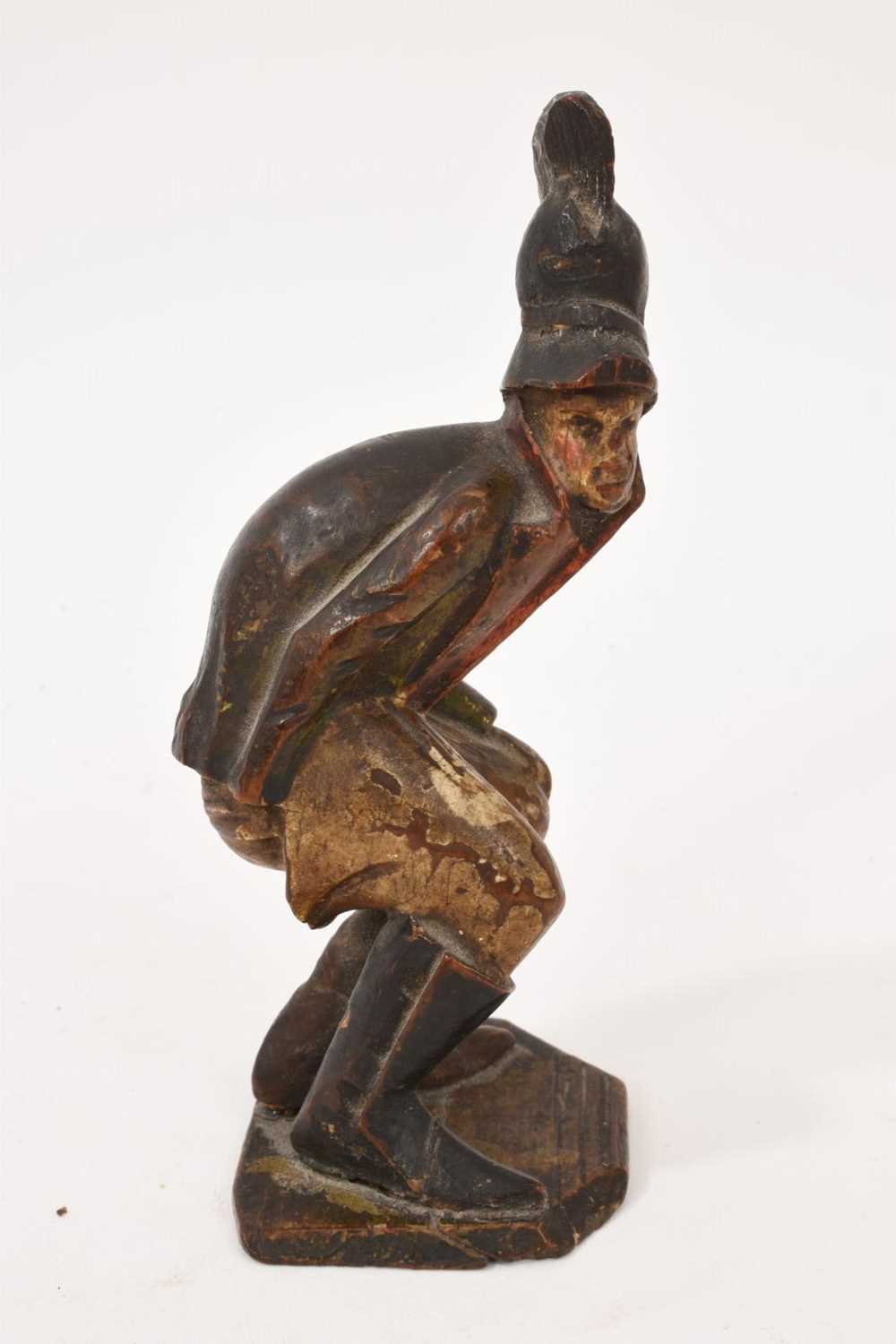 Lot Rare carved prisoner of war figure of a Frenchman baring his arse