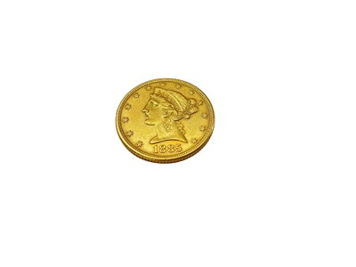 Lot 552 - U.S. - Gold Liberty Head Five Dollars 1885 GVF-AEF (1 coin)