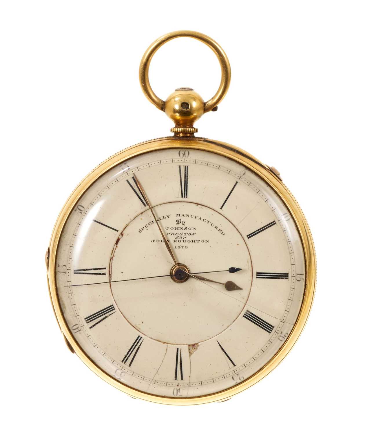Lot 538 - Victorian 18ct gold pocket watch in box