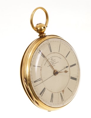 Lot 538 - Victorian 18ct gold pocket watch in box