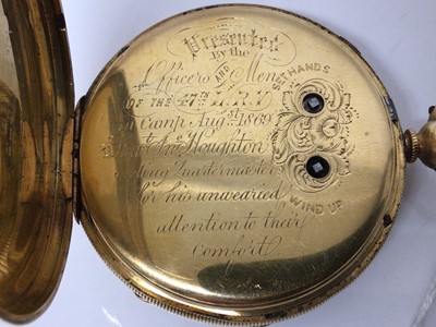 Lot 538 - Victorian 18ct gold pocket watch in box
