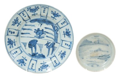Lot Vung Tau cargo dish together with a Wanli cargo dish