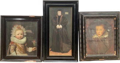 Lot 166 - Four Medici and similar prints after the antique, Christina of Denmark by Holbein, portrait after Michiel Jansz van Mierevelt