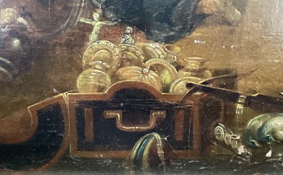 Lot 41 - After Daniel Maclise, oil on canvas, Robin Hood and his Merry Band with King Richard in a Woodland, 57cm x 87cm, in gilt frame