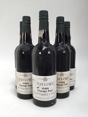 Lot 87 - Six bottles, Taylor's1980 vintage port