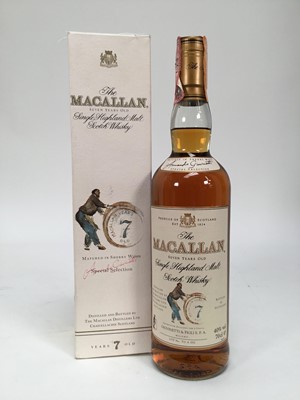 Lot 90 - One bottle, The Macallan, Seven Years Old, 40%, 70cl., in original card box