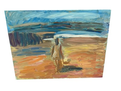 Lot 889 - Contemporary oil on canvas, 76 x 102cm