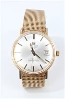 Lot 3245 - 1970s gentlemen's gold (9ct) Tissot...