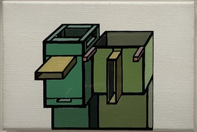 Lot 995 - Ron Sims (1944-2014) acrylic on canvas - Two Parrots