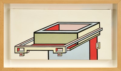 Lot 996 - Ron Sims (1944-2014) acrylic on canvas - Low Slung Specs Schoolboy