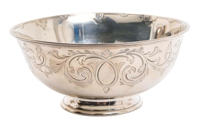 Lot 160 - Victorian silver bowl (London 1853)