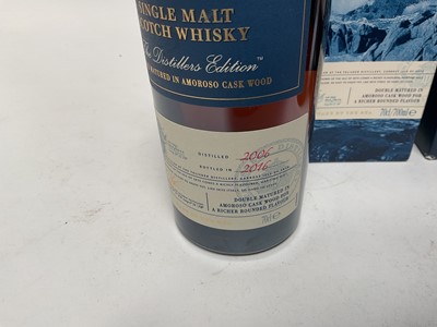 Lot 115 - Two bottles, Talisker Port Ruighe single malt whisky, 45.8%, 70cl., and Talisker The Distillers Edition, 45.8%, 70cl., both boxed