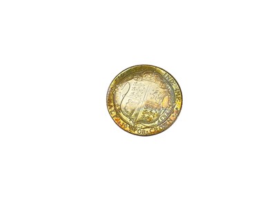 Lot 502 - G.B. - Edward VII silver Half Crown 1908 EF-A. UNC (N.B. Rainbow toned & scarce) (1 coin)