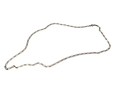 Lot 113 - 9ct gold chain, 61cm long