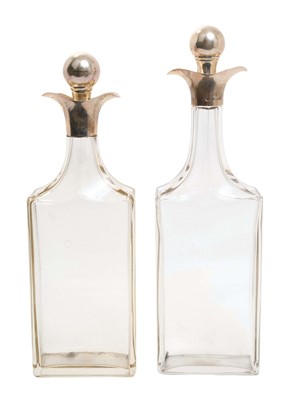 Lot 286 - Pair of early 20th century decanters attributed to Christopher Dresser