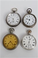 Lot 3280 - Two Silverer pocket Watcheses and two others (4)