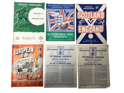 Lot 355 - Selection of football programmes to include West Ham late 1950s and 60s period
