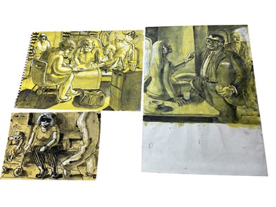 Lot 70 - Colin Moss (1914-2005) collection of seven works on paper, various sizes and media