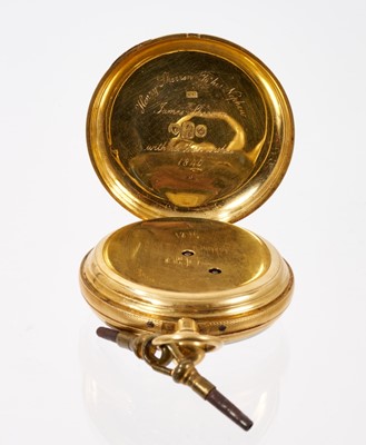 Lot 539 - Victorian 18ct gold pocket watch by John Walker, Princes St. Leicester Square, London