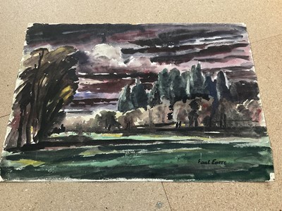 Lot 75 - Paul Earee (1888-1968) watercolour, landscape, 37 x 56cm. provenance: Estate of Colin Moss