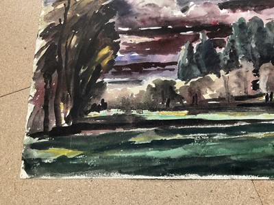 Lot 75 - Paul Earee (1888-1968) watercolour, landscape, 37 x 56cm. provenance: Estate of Colin Moss