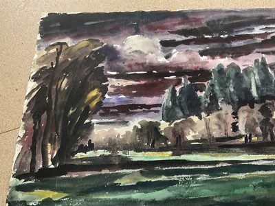 Lot 75 - Paul Earee (1888-1968) watercolour, landscape, 37 x 56cm. provenance: Estate of Colin Moss