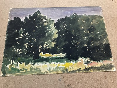 Lot 75 - Paul Earee (1888-1968) watercolour, landscape, 37 x 56cm. provenance: Estate of Colin Moss