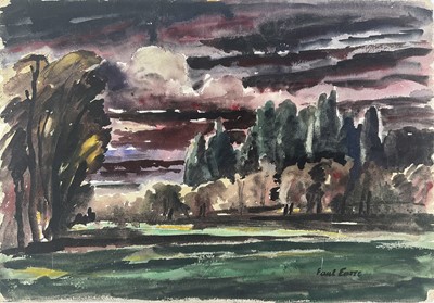 Lot 75 - Paul Earee (1888-1968) watercolour, landscape, 37 x 56cm. provenance: Estate of Colin Moss
