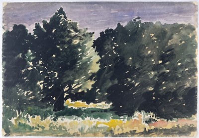 Lot 75 - Paul Earee (1888-1968) watercolour, landscape, 37 x 56cm. provenance: Estate of Colin Moss
