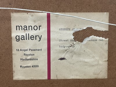 Lot 90 - French School late 18th century watercolour and pencil, signed indistinctly, partial label verso