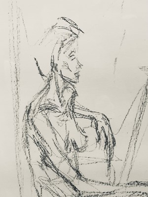 Lot 40 - Alberto Giacometti (1901-1966) lithograph 1961, published Derrière Le Miroir, No 27, text verso