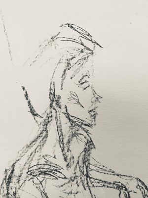 Lot 40 - Alberto Giacometti (1901-1966) lithograph 1961, published Derrière Le Miroir, No 27, text verso