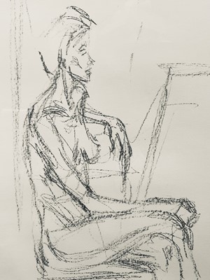 Lot 40 - Alberto Giacometti (1901-1966) lithograph 1961, published Derrière Le Miroir, No 27, text verso