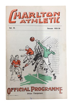 Lot 272 - Charlton Athletic v West Ham December 14th 1935