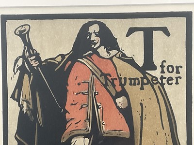 Lot 21 - Sir William Nicholson (1872-1949) two Alphabet lithographs, Nobleman and Trumpeter