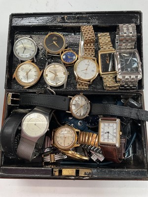 Lot 1103 - Waltham 9ct gold cased self winding wristwatch, together with other vintage and later watches