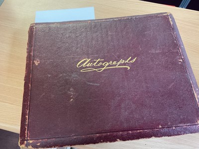 Lot 1503 - 1902 autograph album relating to the theatre, including Dan Leno, Ellen Terry, Vesta Tilley amongst others