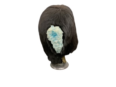 Lot 785 - Fine early 20th century Irish Guards Commanding Officer's bearskin in original tin with provenance and research papers