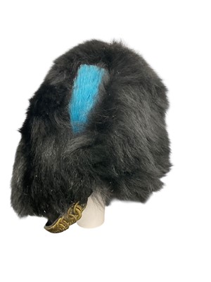 Lot 786 - Fine Irish Guards Other Ranks bearskin in original plastic storage container