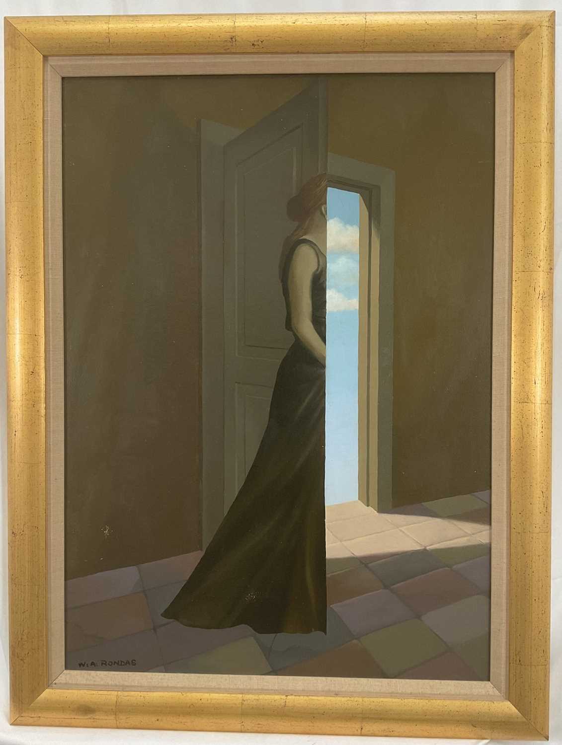 Lot 42 - Willi Rondas (1907-1975) oil on board - Perspectives, signed, titled and dated 15th December 1974 verso, 70cm x 50cm, framed