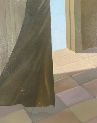 Lot 42 - Willi Rondas (1907-1975) oil on board - Perspectives, signed, titled and dated 15th December 1974 verso, 70cm x 50cm, framed